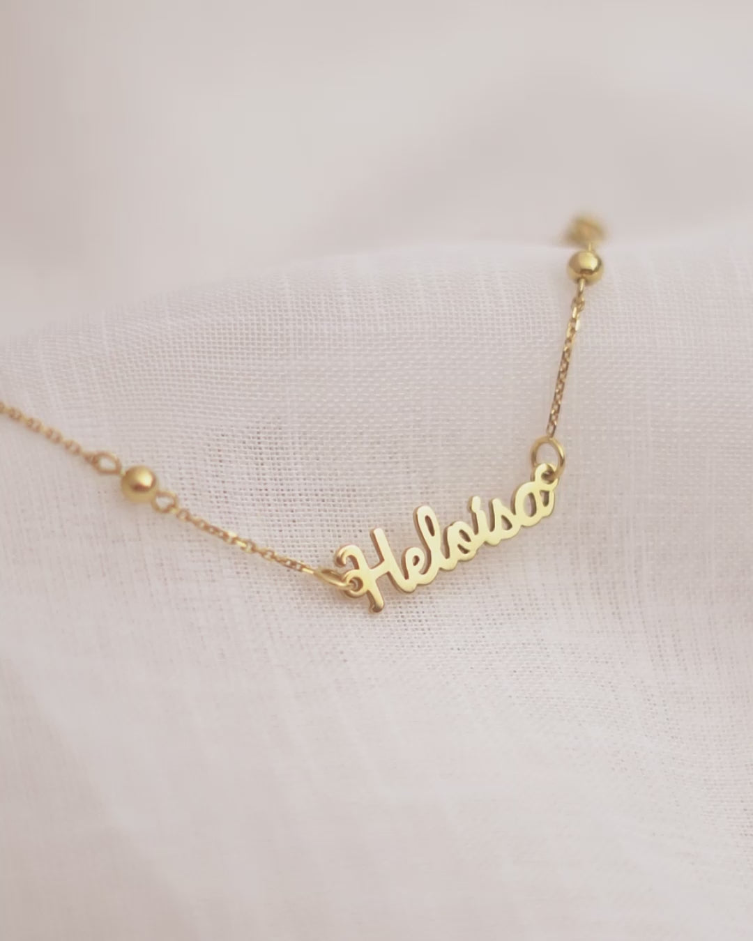 Pulseira Nome Personalizado Ouro 18K